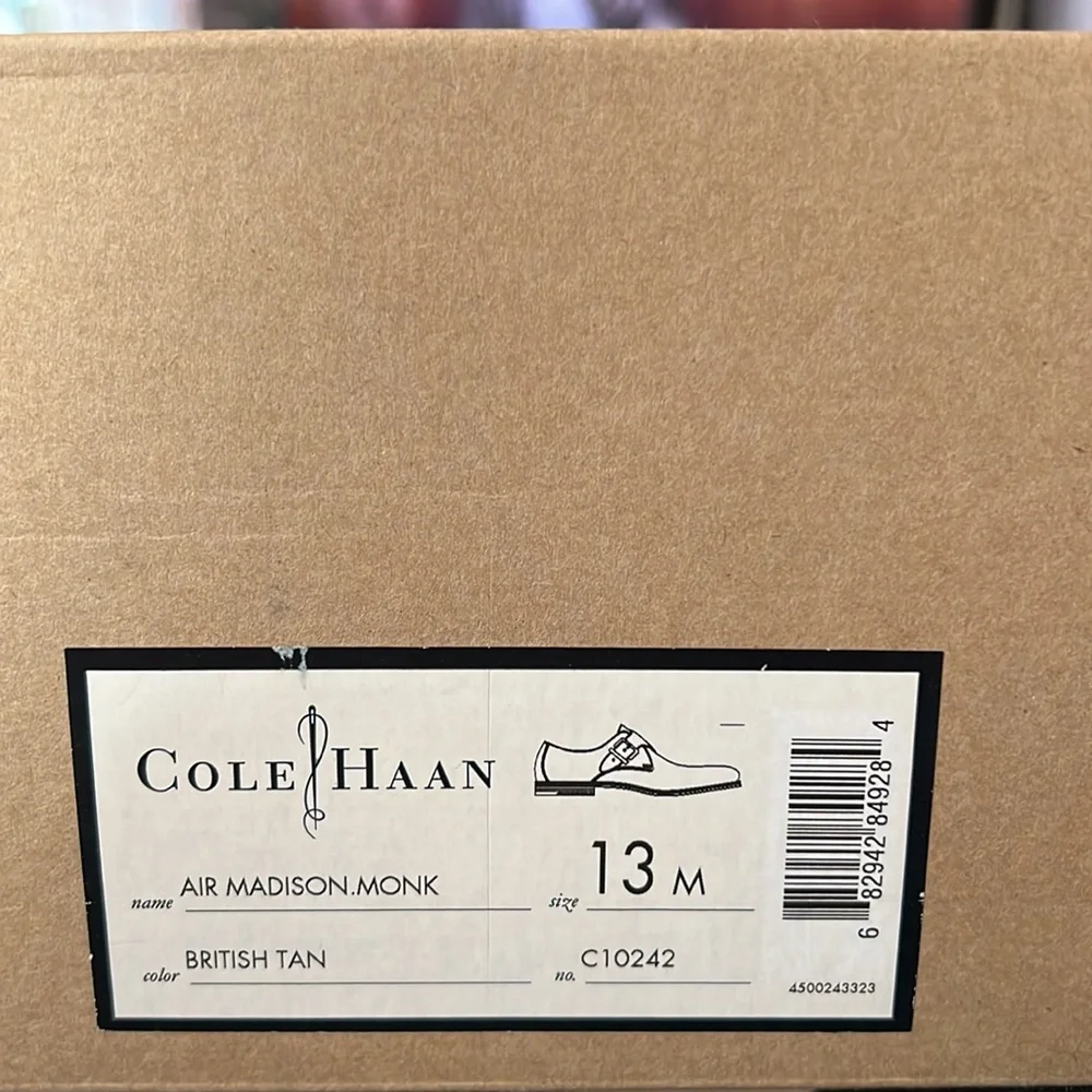 Cole Haan Air Madison Monk British Tan - Picture 3 of 5